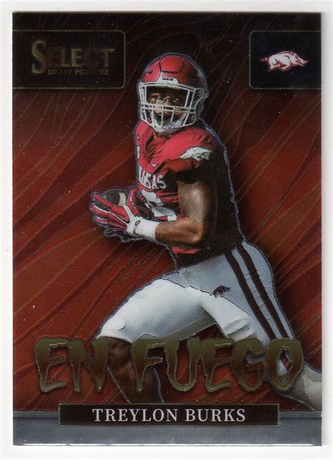 2022 Panini Select Draft Picks TREYLON BURKS EN FUEGO RC TITANS EBay