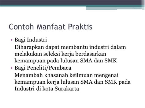 Detail Contoh Manfaat Praktis Koleksi Nomer