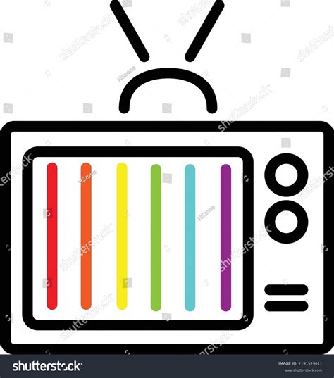 Television Vector Art Illustration Television Image Stock Vector ...