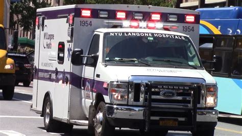 Nyu Langone Health Ambulance Responding Youtube