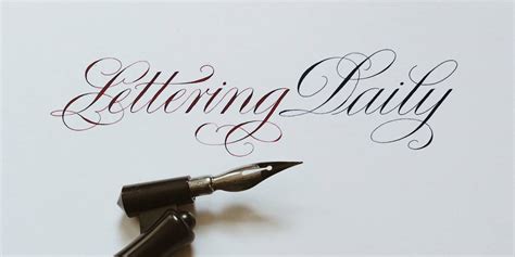 How To Get Started With Copperplate Calligraphy Lettering Daily