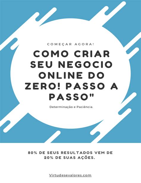 Como Criar Seu Negocio Online Do ZERO Passo A Passo