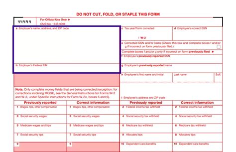 IRS Form W-2c ≡ Fill Out Printable PDF Forms Online, 55% OFF