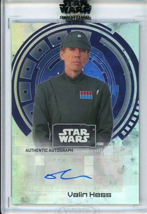 Star Wars The Mandalorian 2021 Signature Series Richard Brake as Valin Hess Autographed Single ...