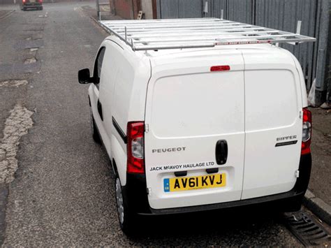 Peugeot Bipper Roof Racks made by Bolton Roof Racks Ltd.