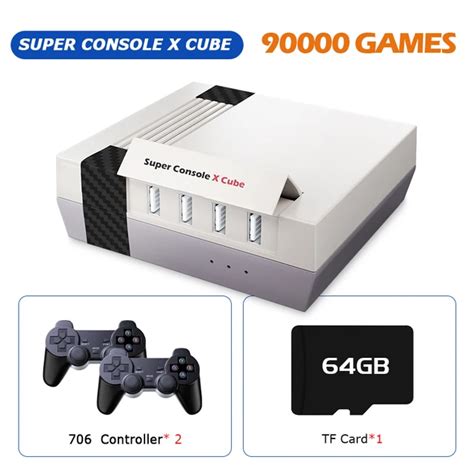 Retro Super Console X Cube Video Game Console With Joystick Built In