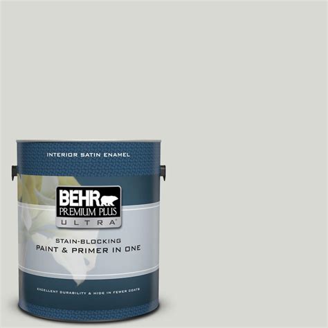 Behr Premium Plus Ultra 1 Gal N360 1 Seagull Gray Satin Enamel