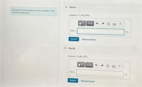 Solved Calculate The Percentage By Mass Of Oxygen In The Chegg