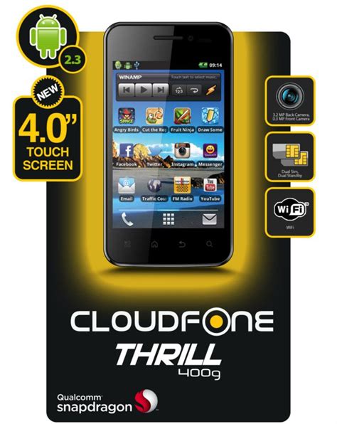 CloudFone Thrill 400g Price Specs And Availability In The Philippines