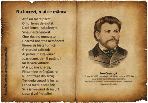 Moara lui Gelu: Lumea Poeziilor - Ion CREANGĂ