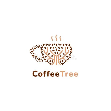 Kaffeebaum Natur Kaffee Tasse Logo Symbol Vektor Abbildung