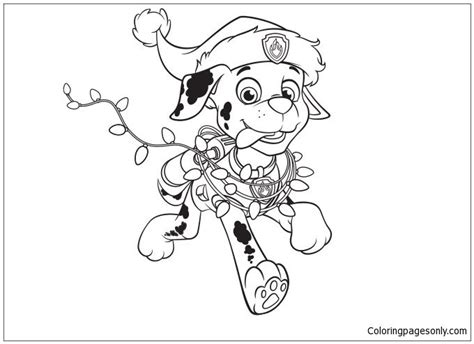 Paw Patrol Christmas Coloring Pages at GetColorings.com | Free ...