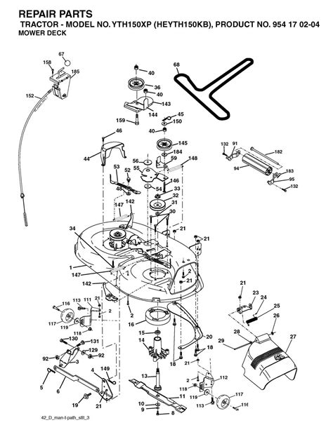 Husqvarna Yth Detailed Parts Diagram For Easy Assembly