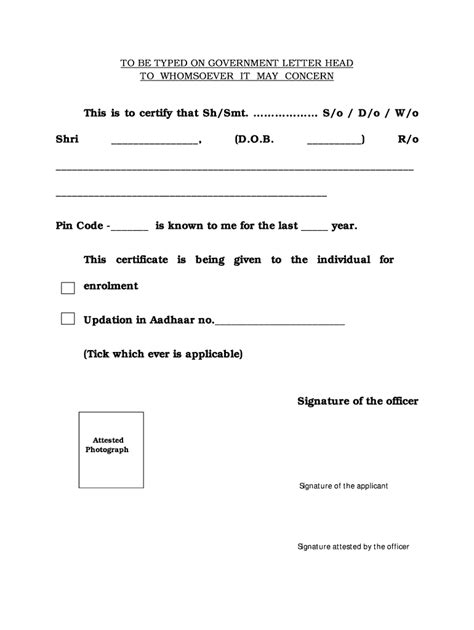 Aadhar Gadget Form - Fill Online, Printable, Fillable, Blank | pdfFiller