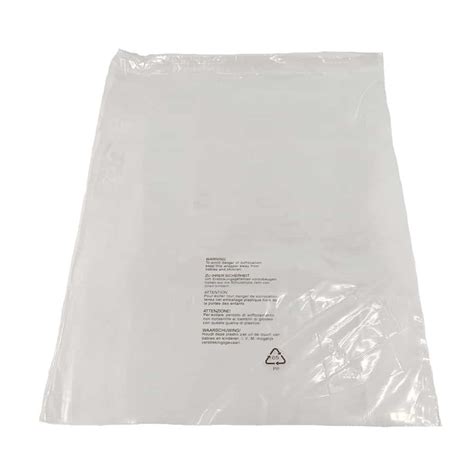 Light Medium Duty Poly Bags Clear 8 X 10 200x250mm 120G Pack 1000