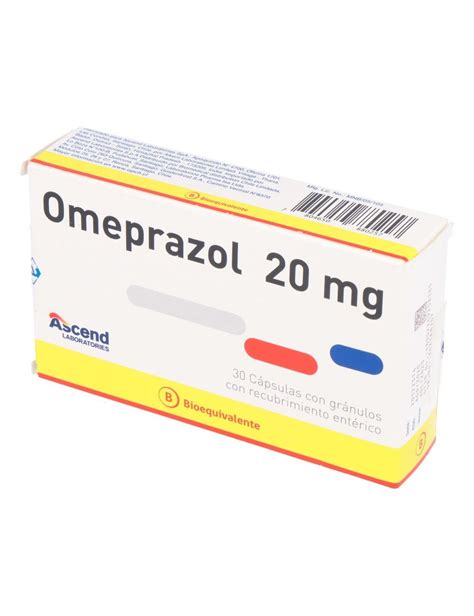 Omeprazol 20 Mg 30 Capsulas Con Granulos Con Recubrimiento Enterico