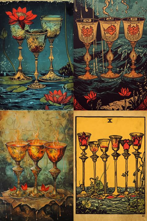 Hermetic Library Five Of Cups Thoth Tarot Deck Midjourney 2 4up The