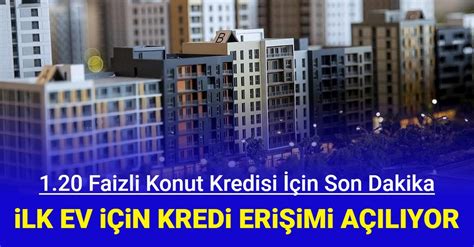 Faizli Konut Kredisi I In Son Dakika Eri Im A L Yor