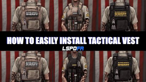 GTA V | How To Easily Install Tactical Vest EUP 8.2 ( #LSPDFR ) - YouTube