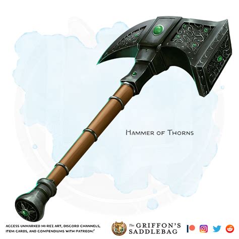 {The Griffon's Saddlebag} Hammer of Thorns | Weapon (warhammer) : r ...