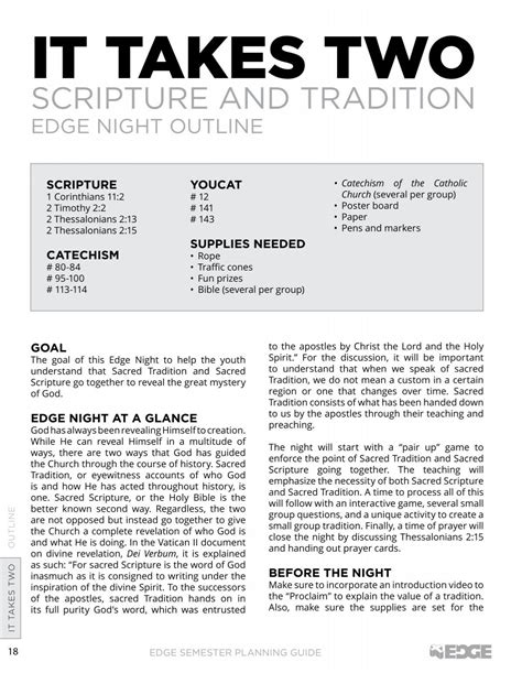 Scripture And Tradition Catholic Youth Ministry