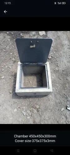 Rcc Earthing Chamber With Checker Plate Cover With Lock Facility At