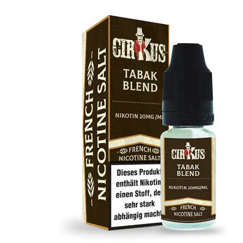 Tabak Blend Nikotin Salz Liquid Authentic Cirkus Vincent Liquid De