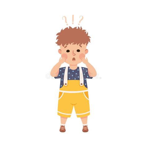 Cute Kid Scratching Head Stock Illustrations 87 Cute Kid Scratching