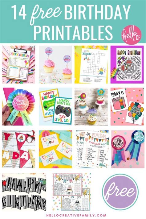 Make Birthday Planning Easy With 14 Free Birthday Printables We Ve Got