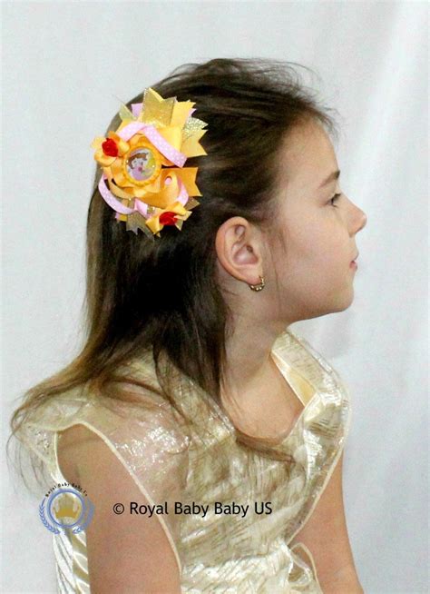 Disney Princess Belle Hair Bow Girl Hair Bow Hair Bows Girl - Etsy