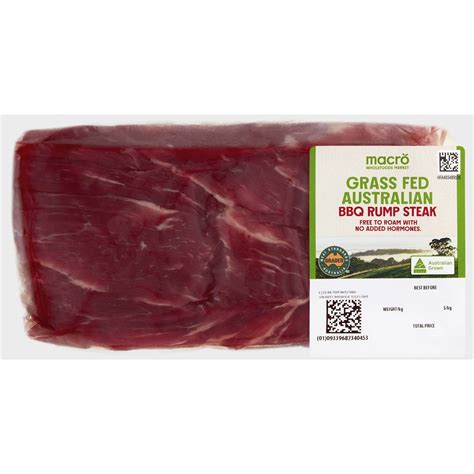 Macro Wholefoods Market Grass Fed Australian Bbq Rump Steak 250g 800g