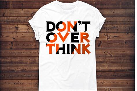 Do Not Overthink SVG T Shirt Design Graphic By Mofazzal Creative Fabrica