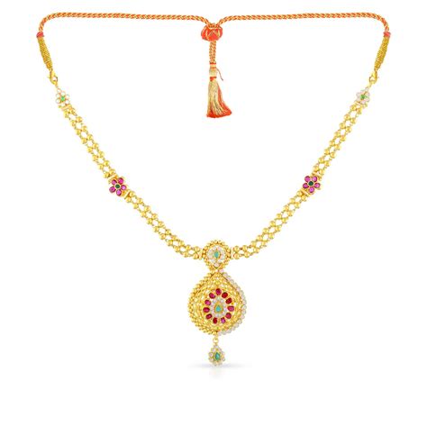 Buy Malabar Gold Necklace MGFDZNK0092 For Women Online Malabar Gold