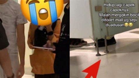 Viral Video Dua Remaja Kepergok Mesum Di Toilet Mal Digedor Satpam