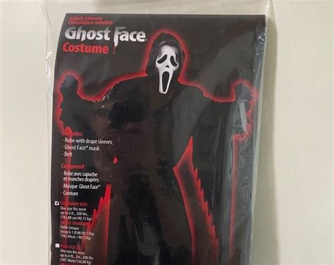 Scream adult size Ghostface K killer Costume Screa | Live and Online ...