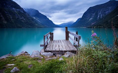 Fondos de Pantalla 3840x2400 Lago Fotografía De Paisaje Montañas Hierba