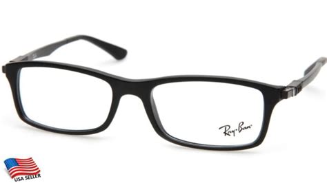 New Ray Ban Rb 7017 5196 Black Eyeglasses Frame 54 17 145 B31mm