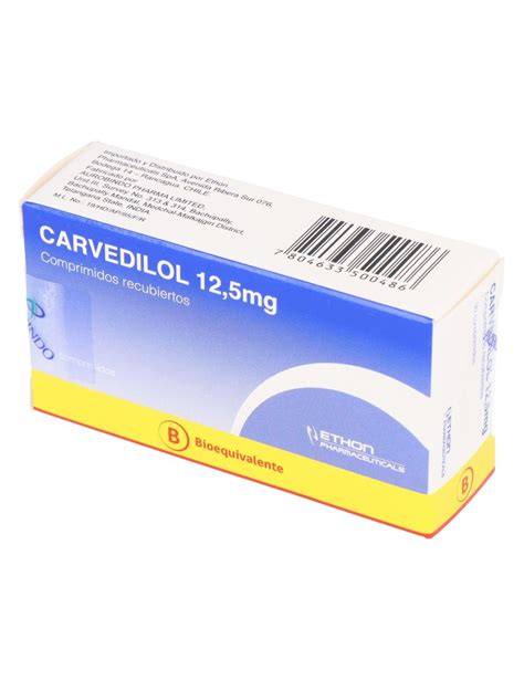 Precio Carvedilol Mg Comprimidos Farmalisto Cl