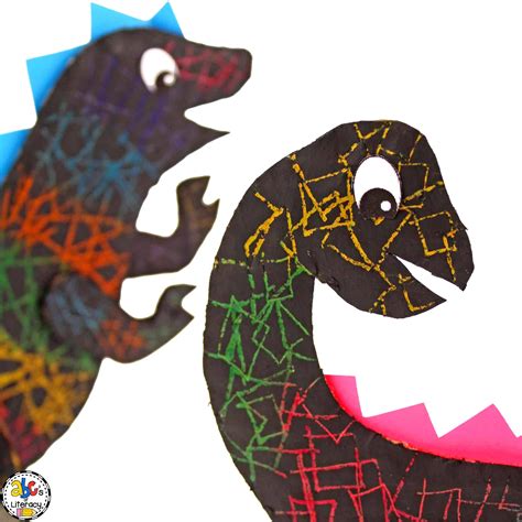 Learn How To Make A Dinosaur Scratch Art Project For Your Dinosaur Unit