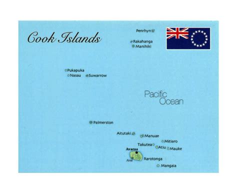 Maps of Cook Islands | Collection of maps of Cook Islands | Oceania ...