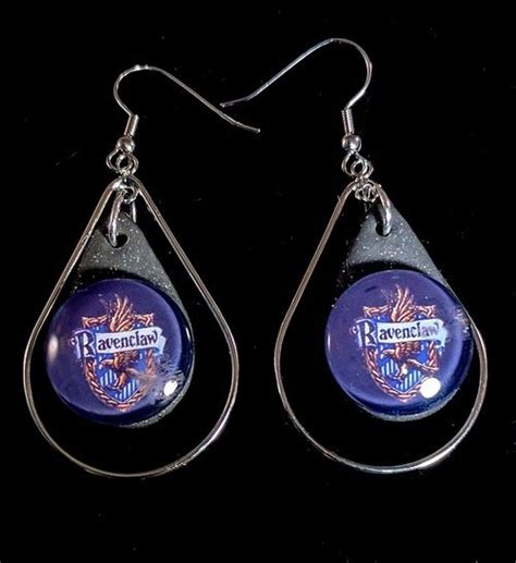 Harry Potter Inspired Ravenclaw Earrings Earrings Handmade Jewelry Drop Earrings