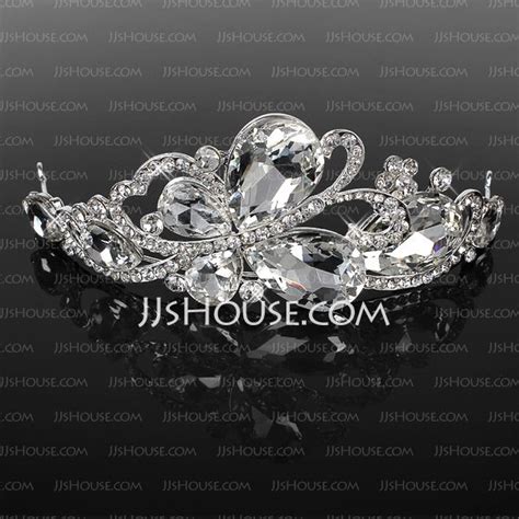 Us Crystal Alloy Tiaras Jj S House Silver Head Piece