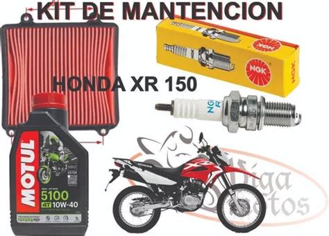 Kit Mantencion Honda Xr L Filtro Bujia Aceite Cuotas Sin Inter S