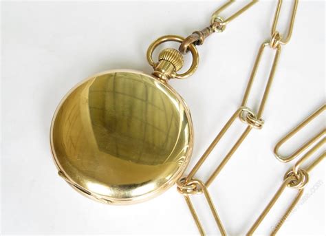 Antiques Atlas Record Dreadnought Trenton Pocket Watch Chain