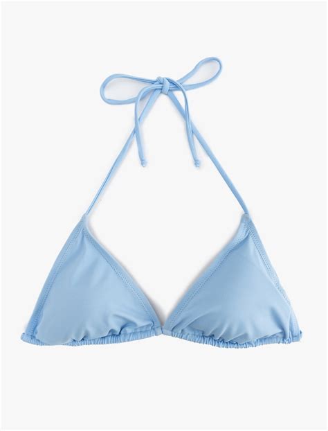 Mavi Kadın İpli Üçgen Bikini Üstü SAK MM Koton