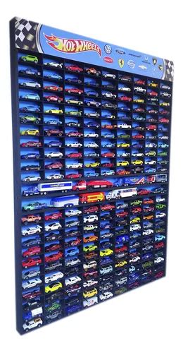 Exhibidor P Autos Hot Wheels Matchbox Y Trailers Azul M Meses Sin Inter S