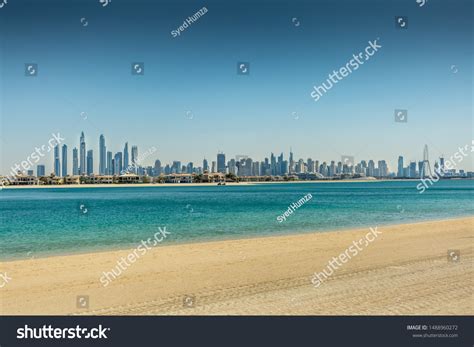 Dubai Marina Skyline View Palm Jumeirah Stock Photo 1488960272 ...