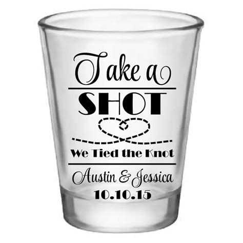 Wedding Shot Glasses Personalized Shot Glass Wedding Favors Etsy