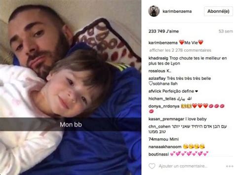 Le Message Plein D Amour De Karim Benzema Sa Fille Photos Closer