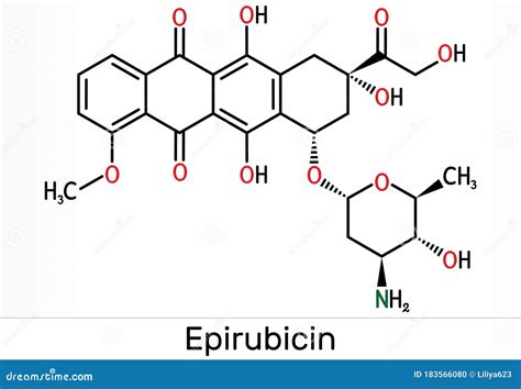 Doxorubicin Molecule Structure Stock Photography | CartoonDealer.com ...